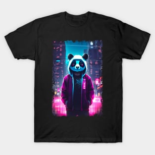Panda neon city T-Shirt